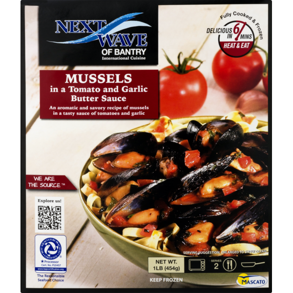 Next Wave of Bantry Mussels in a Tomato and Garlic Butter Sauce (1 lb