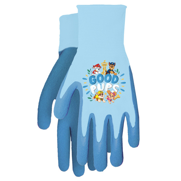 MidWest Quality Gloves, Inc. Child Blue Latex dipped Polyester Gardening Gloves 1 -Pairs