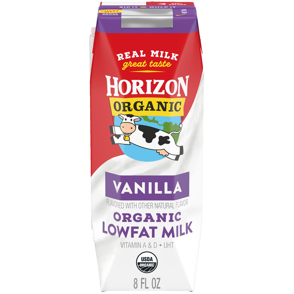 Horizon Organic Shelf Stable 1% Lowfat Vanilla Milk Box, 8 fl oz