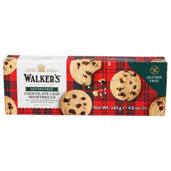 Walkers Gluten Free Chocolate Chip Pure Butter Shortbread