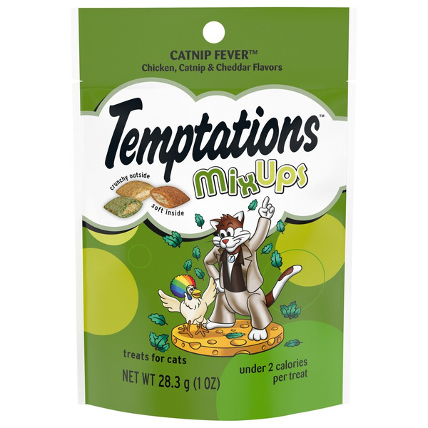 TEMPTATIONS Catnip Fever Chicken Catnip & Cheddar Flavors Mixups