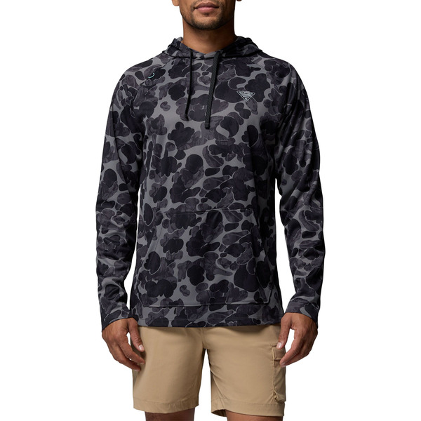 Columbia Men's PFG Wild Cast Camp Hoodie, M - Shark Deltawoods