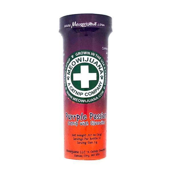 Meowijuana Purple Passion Catnip Leaf & Flake Large Bottle