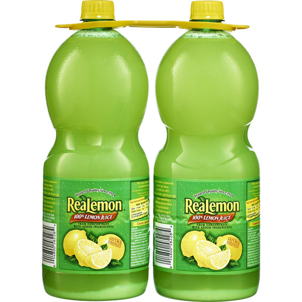 ReaLemon 100% Lemon Juice, 48 fl oz, 2 ct Same-Day Delivery