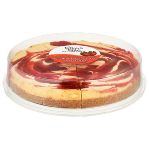 The Father’s Table Cheesecake, Strawberry Swirl