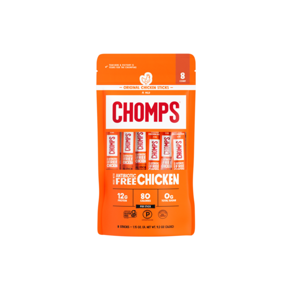 Chomps Original Chicken Meat Sticks, 8 Count