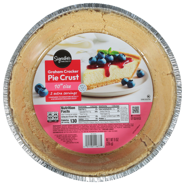 Signature SELECT Pie Crust, Graham Cracker, 10 Inch