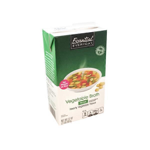 Essential Everyday Fat Free Vegetable Broth (32 oz) Instacart