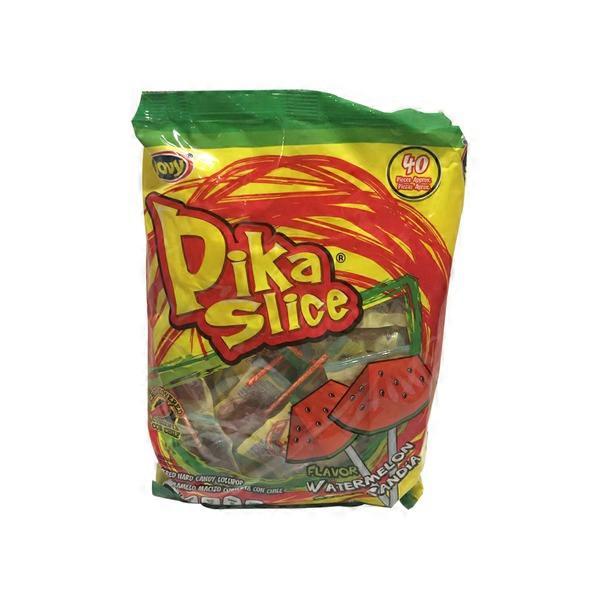 ジョリーピックルス「SMILE AND GROW FAT」JOLLYPICKLE Jovy Watermelon Flavor Pika Slice Chili Covered Hard Candy