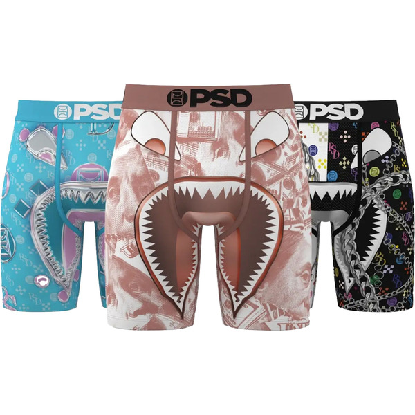 PSD Underwear Men's Warface Chrome Boxer Briefs, XL - Multi