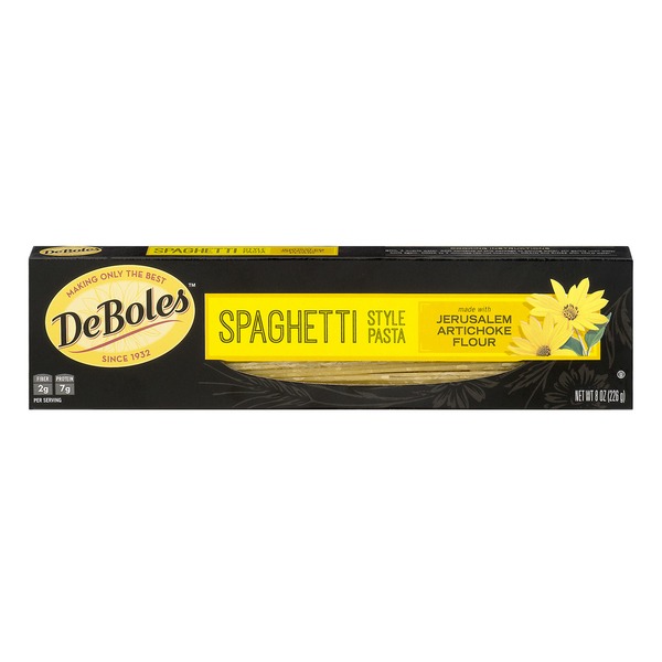 DeBoles Spaghetti Style Pasta made with Jerusalem Artichoke Flour (8 oz