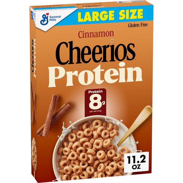 General Mills Cinnamon Cheerios Protein Large Size Cereal