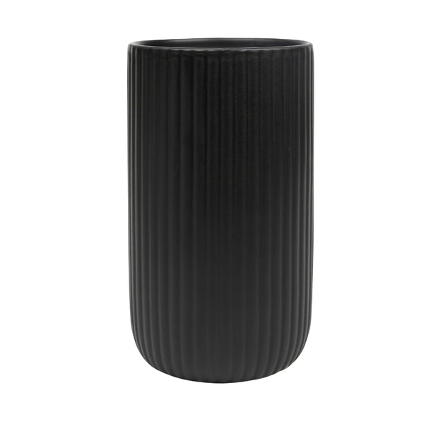 Interiors by Design Tall Ceramic Vase - Black