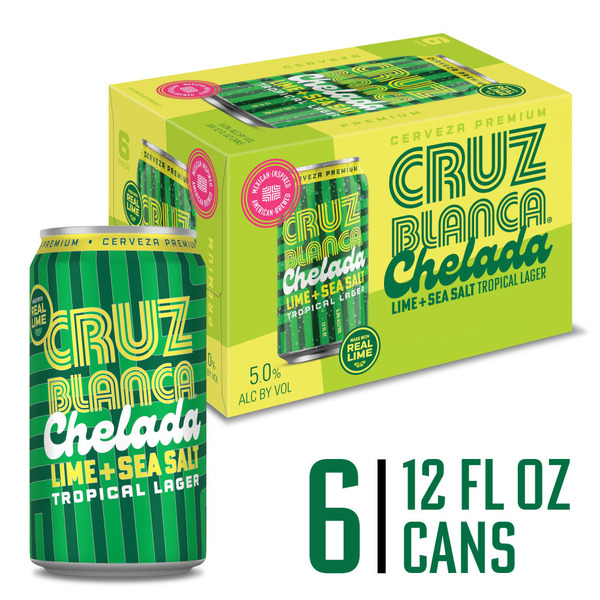 Cruz Blanca Chelada Chelada Lime & Sea Salt Tropical Lager Beer