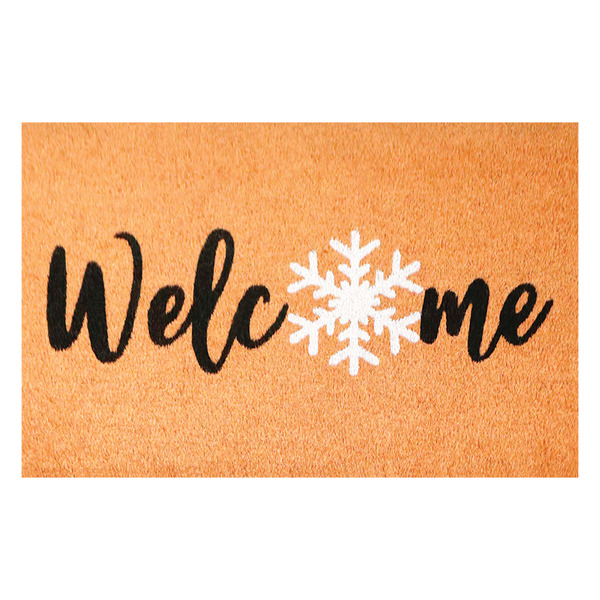 ALDI Merry Moments Noel Holiday Coir Mat 24" x 36" SameDay Delivery