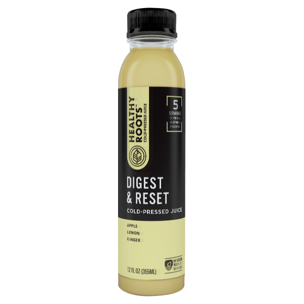 Healthy Roots Cold-Pressed Juice, Apple Lemon Ginger, Digest & Reset Same-Day Delivery or Pickup
