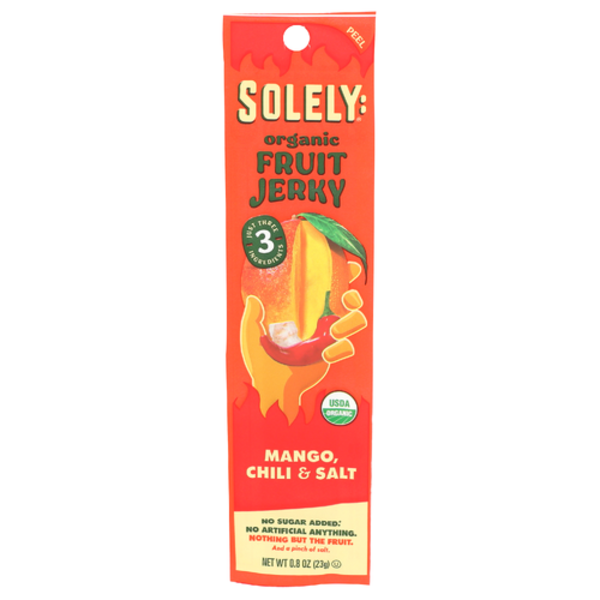 Solely Organic Mango With Chili & Salt Fruit Jerky