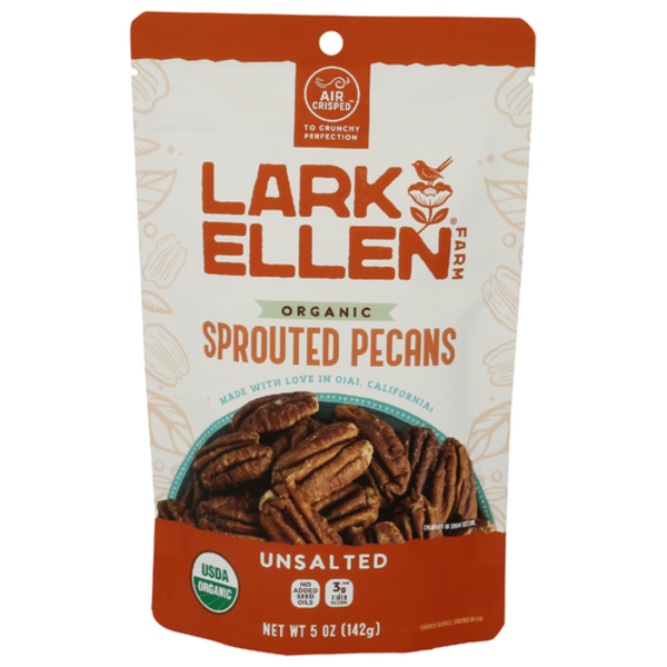 Lark Ellen Farm Organic Unsalted Sprouted Pecans