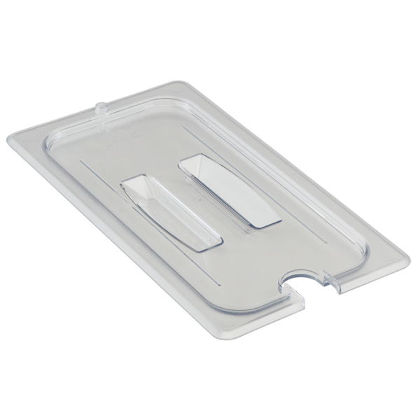 Cambro - Camwear Food Pan Cover, 1/3 size, with handle, clear, NSF