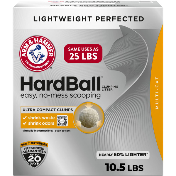 Arm & Hammer Hardball Lightweight 5-In-1 Clumping Cat Litter