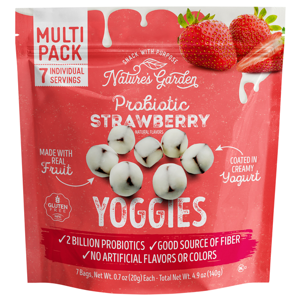 Nature's Garden Probiotic Strawberry Yoggies Multi Pack Same-Day