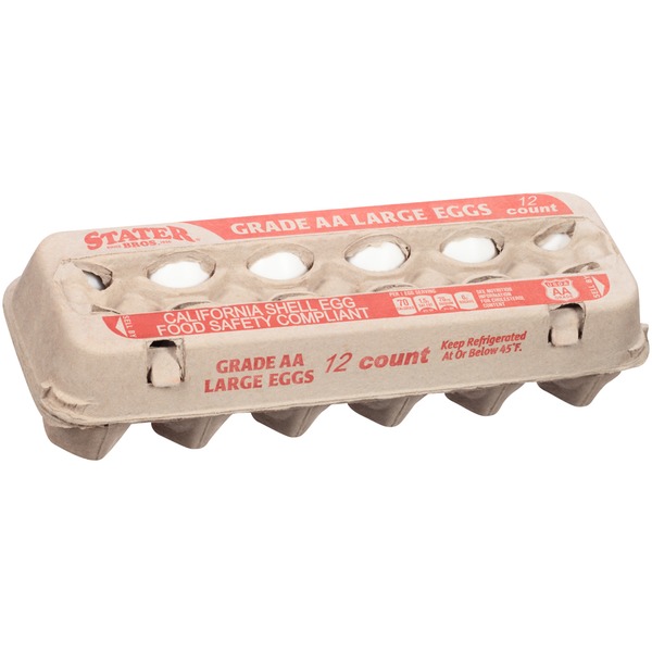 Stater Bros Grade AA Large Eggs (12 ct) from Stater Bros. Instacart