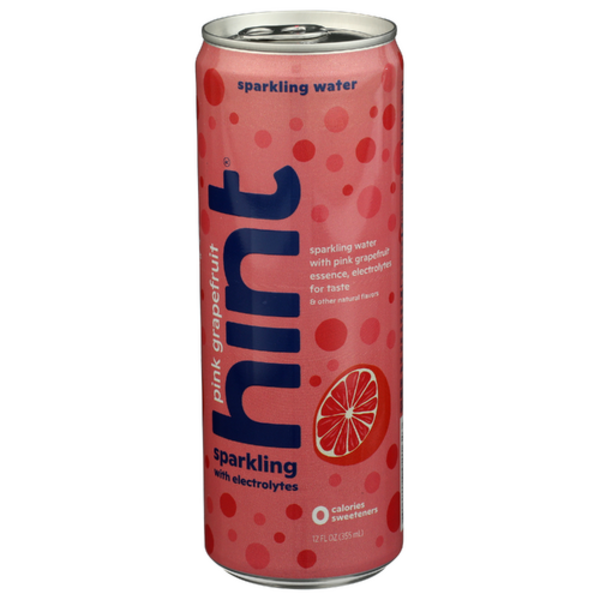 Hint Pink Grapefruit Sparkling Water With Electrolytes