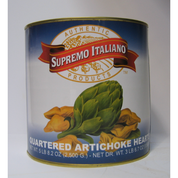 Supremo Italiano - Quartered Artichoke Hearts - 6/2.5 kg