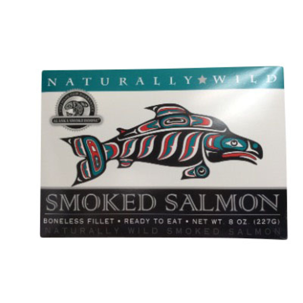 Alaska Smokehouse Naturally Wild Boneless Smoked Salmon Fillet