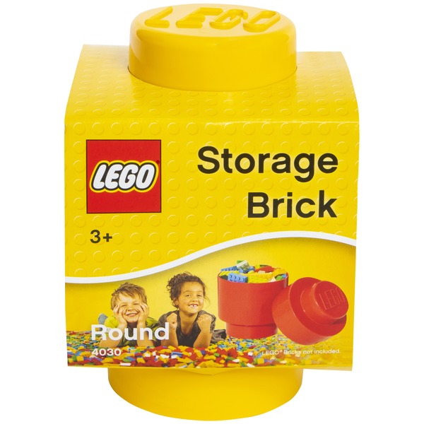 LEGO Yellow Stackable Round Storage Brick