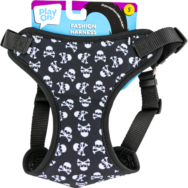 Play On Fashion Skull Dog Harness, Small