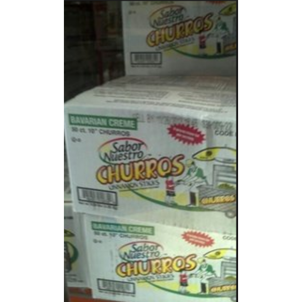 Frozen Sabor Nuestro - Bavarian Cream-Filled Churros, 10 inch - 50 ct