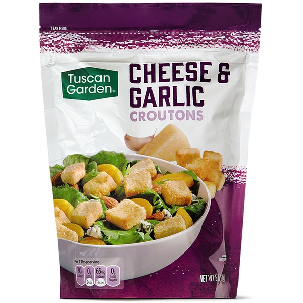 Tuscan Garden Cheese and Garlic Croutons