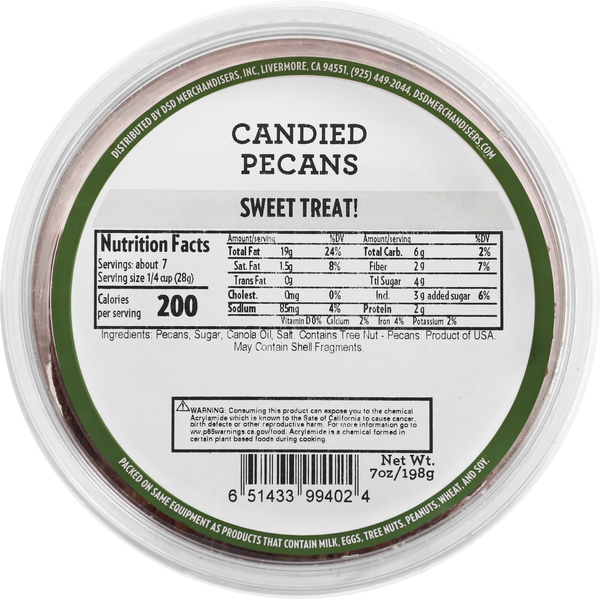 DSD Merchandisers Pecans, Candied