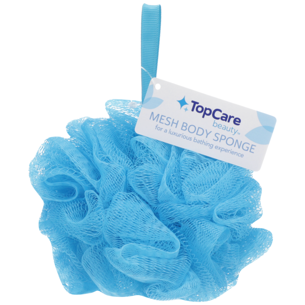 Top Care Mesh Body Sponge, Blue (each) Instacart