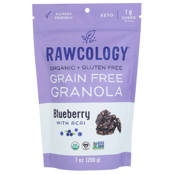 Rawcology Organic Blueberry With Acai Grain Free Granola