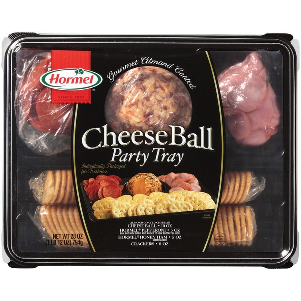 Hormel Cheeseball/Pepperoni/Ham & Crackers Party Tray (28 oz) Instacart