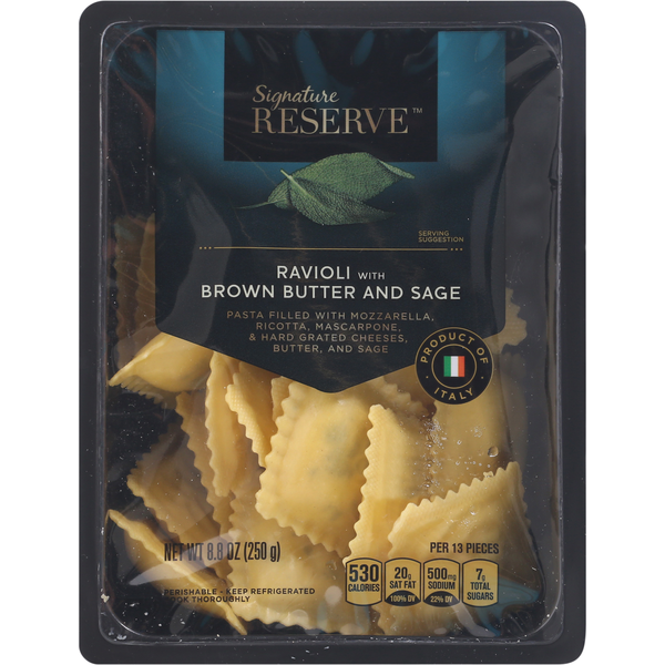 Signature Reserve Ravioli, with Brown Butter and Sage