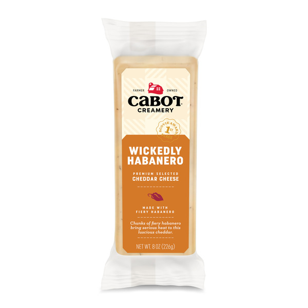 Cabot Wickedly Habanero Cheddar Cheese Block, 8 oz