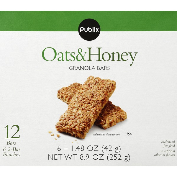 Publix Granola Bars, Oats & Honey (1.48 oz) Instacart