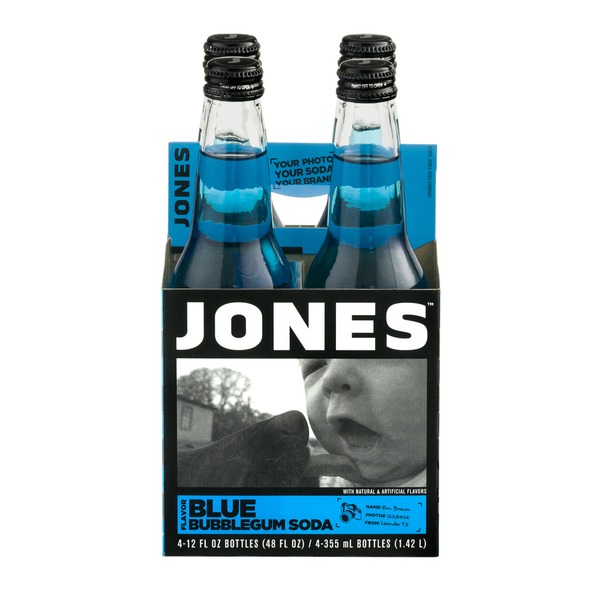 Jones Soda Blue Bubblegum Flavor - 4 CT Same-Day Delivery or 