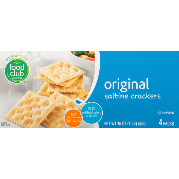 Food Club Saltine Crackers, Original, 4 Packs (4 each) Instacart