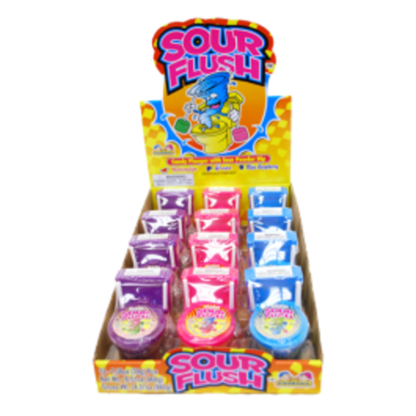 Sour Flush Candy, 1" - 12 ct