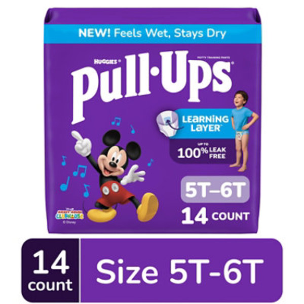 Pull-Ups Boys' Potty Training Pants, 5T-6T (46+ lbs)