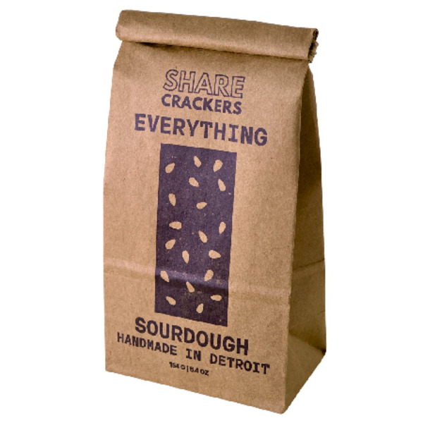 Share Crackers Everything Sourdough Crackers