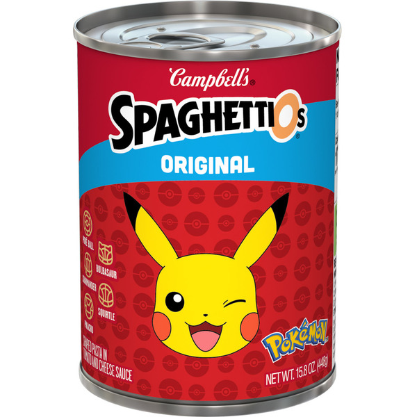 Campbell's SpaghettiOs Original Pokémon Shapes Canned Pasta Same