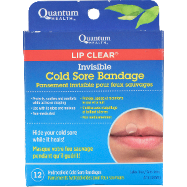 Quantum Health Lip Clear Invisible Cold Sore Bandage Same-Day