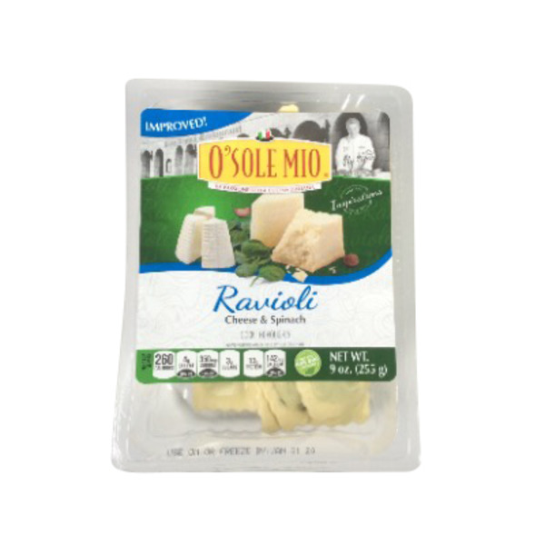 O'sole Mio Ravioli Ravioly Cheese And Spinach