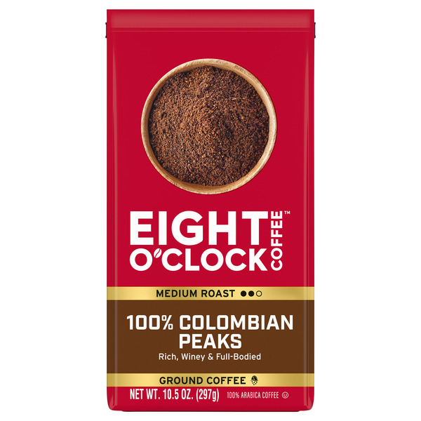 Eight O'Clock Colombian Peaks Ground Coffee Same-Day Delivery