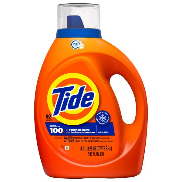 Publix Tide Liquid Laundry Detergent, Original, 80 loads, HE Compatible SameDay Delivery or